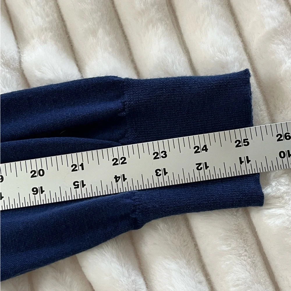 BROOKS BROTHERS 100% Merino Wool V-Neck Sweater Blue Mens XL Preppy Academia